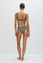 Nineties Crop Top - Safari Crinkle - Matteau